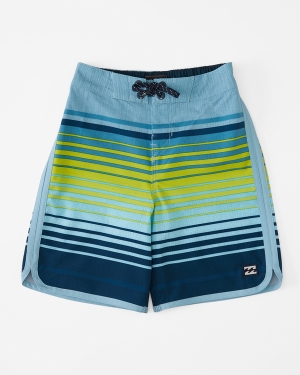 Boys' Billabong (2-7) 73 Stripe Pro 14 Boardshorts Multicolor | 745IASXWR