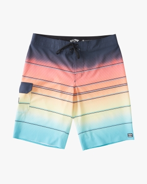 Boys' Billabong (2-7) All Day Stripe Pro 14 Boardshorts Multicolor | 850EOPSRQ