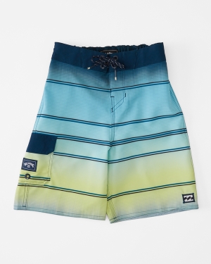 Boys' Billabong (2-7) All Day Stripe Pro 14 Boardshorts Multicolor | 856ZTGCLM