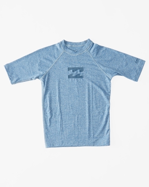 Boys' Billabong (2-7) All Day Unity Performance Fit Short Sleeve Playsuit Blue | 628IOELJA