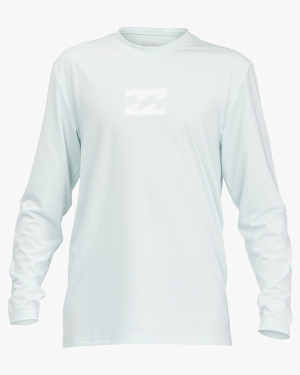 Boys' Billabong (2-7) All Day Wave Loose Fit Long Sleeve Surf Tee Black | 714NVBKQL