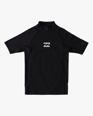 Boys' Billabong (2-7) All Day Wave Performance Fit Short Sleeve Playsuit Black | 290IGRNZP