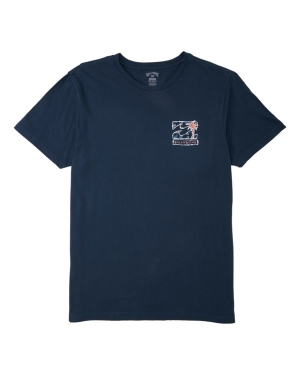 Boys' Billabong (2-7) BBTV2 Short Sleeve T Shirts Navy | 796MPXTRS