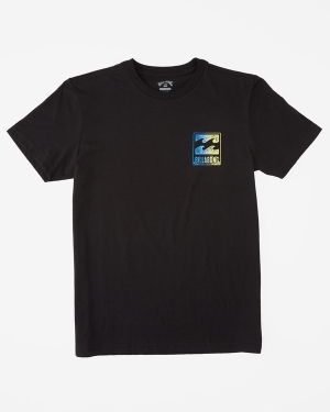Boys' Billabong (2-7) Crayon Wave Short Sleeve T Shirts Black | 796ACRXGF