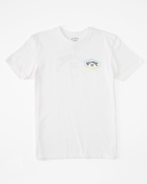Boys' Billabong (2-7) Exit Arch Short Sleeve T Shirts White | 713NUOEAK