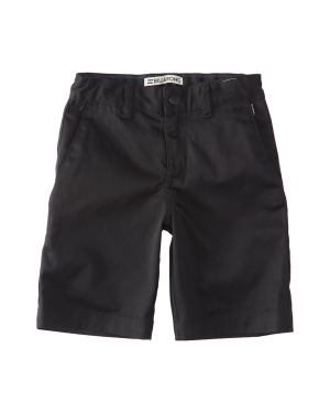 Boys' Billabong 2-7 Kids Chino Chino Shorts Black | 245LADVQI