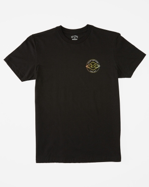 Boys' Billabong (2-7) Rotor Diamond Short Sleeve T Shirts Black | 978LUVHCD