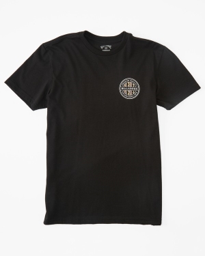 Boys' Billabong (2-7) Rotor Fill Short Sleeve T Shirts Black | 549AEUWYO