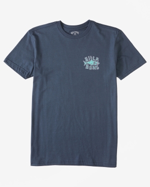Boys' Billabong (2-7) Sharky Short Sleeve T Shirts Navy | 653WYIREZ