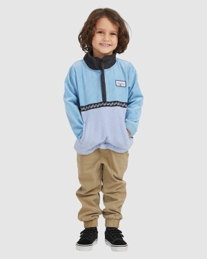 Boys' Billabong (2-7) Space Cow Half-Zip Pullover Hoodie Blue | 807GXTAJH