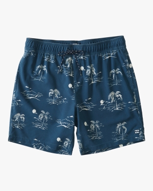 Boys' Billabong (2-7) Sundays Layback 13 Boardshorts Navy | 620EHCQYR