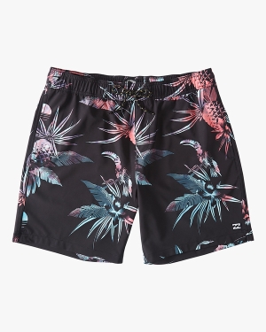 Boys' Billabong (2-7) Sundays Layback 13 Boardshorts Multicolor | 762YZPRVB