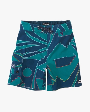 Boys' Billabong (2-7) Sundays Pro 13 Boardshorts Blue | 264JFTPHL