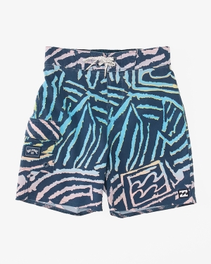 Boys' Billabong (2-7) Sundays Pro 13 Boardshorts Multicolor | 390SNZWYF