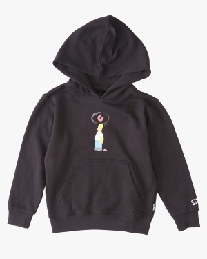 Boys' Billabong (2-7) The Simpsons Donut Pullover Hoodie Black | 149APRZIW