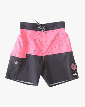 Boys' Billabong (2-7) The Simpsons Donut Pro 13 Boardshorts Black | 294SCZTWI