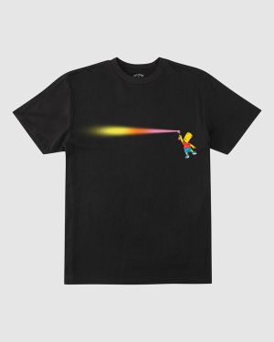 Boys' Billabong (2-7) The Simpsons El Barto Organic Short Sleeve T Shirts Black | 462IVPLJG