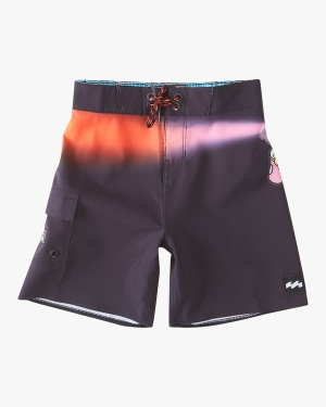 Boys' Billabong (2-7) The Simpsons El Barto Pro 13 Boardshorts Black | 581KWULHI