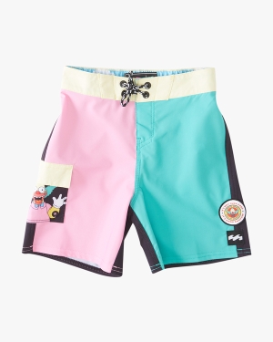 Boys' Billabong (2-7) The Simpsons Krusty Lo Tide 13 Boardshorts Black | 367GZYOEA