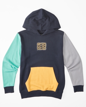 Boys' Billabong (2-7) United Pullover Hoodie Navy | 938VWEZRA