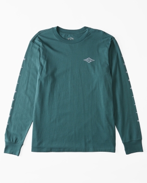Boys' Billabong (2-7) Unity Long Sleeve T Shirts Grey Green | 678EBIDMP