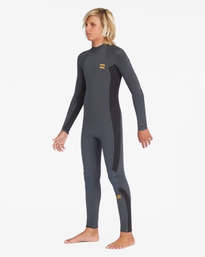 Boys' Billabong 3/2 Absolute Back Zip Full Wetsuit Multicolor | 218UXRNPS