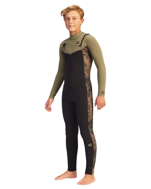 Boys' Billabong 4/3 Revolution Full Wetsuit Multicolor | 432CRMVFB