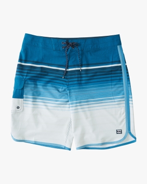 Boys' Billabong 73 Stripe Pro 18 Boardshorts Multicolor | 081HRYGWU