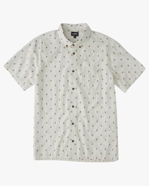Boys' Billabong All Day Jacquard Short Sleeve Shirts Multicolor | 385XTKSMY