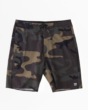 Boys' Billabong All Day Lo Tide 17 Boardshorts Camo | 163BKQGNS