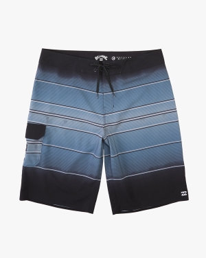Boys' Billabong All Day Stripe Pro 18 Boardshorts Grey | 307ESUFIK