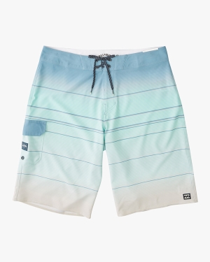 Boys' Billabong All Day Stripe Pro 18 Boardshorts Mint | 965VYZAUH