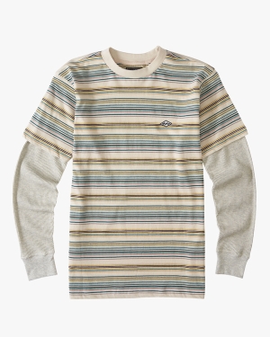 Boys' Billabong Baja Twofer Long Sleeve Shirts Multicolor | 893URXYFI