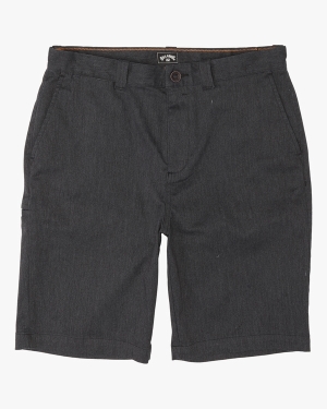 Boys' Billabong Carter Stretch Shorts Black | 319TEIWQL
