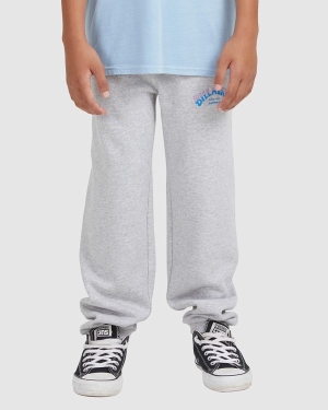 Boys' Billabong Core Arch Track Sweatpants Light Grey | 235LMYBGP