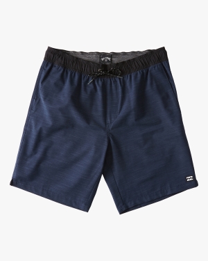 Boys' Billabong Crossfire Elastic Submersible 16 Shorts Navy | 736XGJNKS