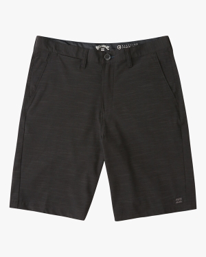 Boys' Billabong Crossfire Slub 18 Shorts Black | 096GINCJD