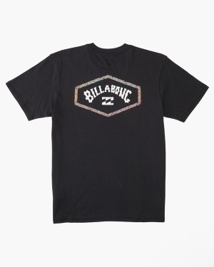 Boys' Billabong Exit Arch Short Sleeve T Shirts Black | 527LQPHVS