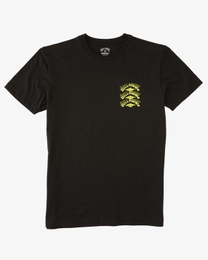 Boys' Billabong Providence Short Sleeve T Shirts Black | 649SNCMKL