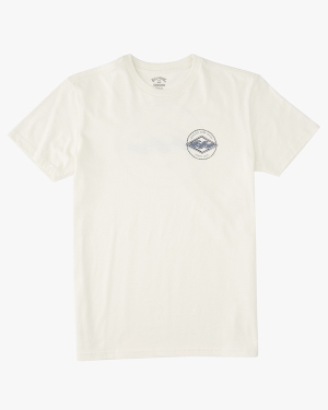 Boys' Billabong Rotor Diamond Short Sleeve T Shirts White | 471XUHSAE