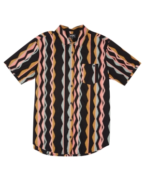 Boys' Billabong Sundays Floral Short Sleeve Shirts Multicolor | 623CKPYNV