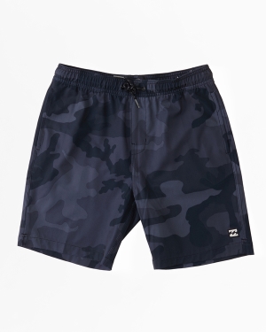 Boys' Billabong Sundays Layback 16 Boardshorts Black Camo | 392CWONSY