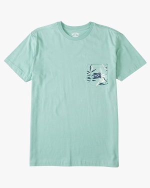 Boys' Billabong Team Pocket T Shirts Green | 805COXWJN