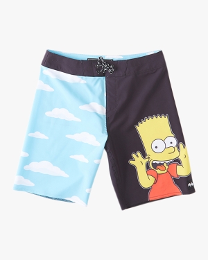 Boys' Billabong The Simpsons Bart Pro 17 Boardshorts Black | 456AMFNJU