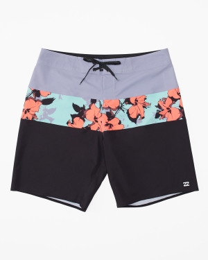 Boys' Billabong Tribong Pro 17 Boardshorts Purple | 246EMZBFQ