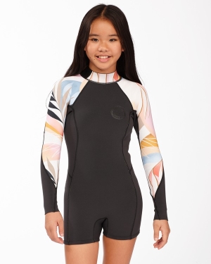 Girls' Billabong 1/1 Spring Fever Spring Wetsuit Multicolor | 172DVRKHT
