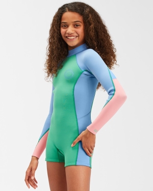 Girls' Billabong 1/1 Spring Fever Spring Wetsuit Multicolor | 236LUSOWK