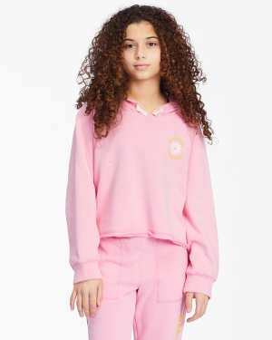 Girls' Billabong Always Hoodie Pink | 249ILMRQD