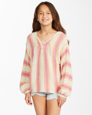 Girls' Billabong Baja Sea Pullover Sweaters Multicolor | 387VZAORD