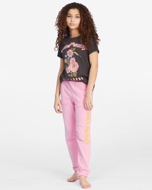 Girls' Billabong Bestfriend Jogger Sweatpants Pink | 834IUMHAC
